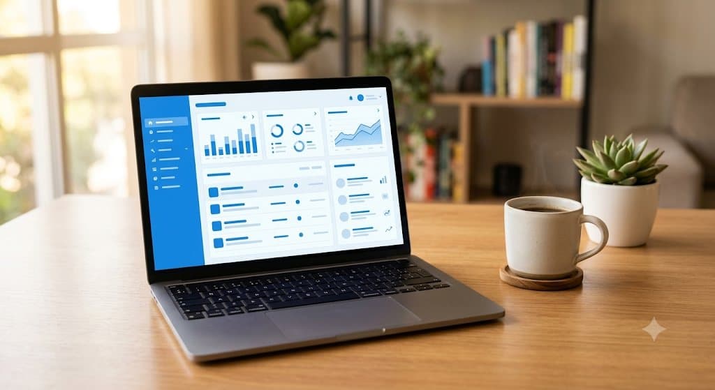 Notebook mostrando o painel de campanhas do WhatsApp